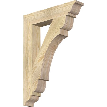 Ekena Millwork Olympic Traditional Rough Sawn Bracket, Douglas Fir, 4"W x 22"D x 30"H BKT04X22X30OLY01RDF